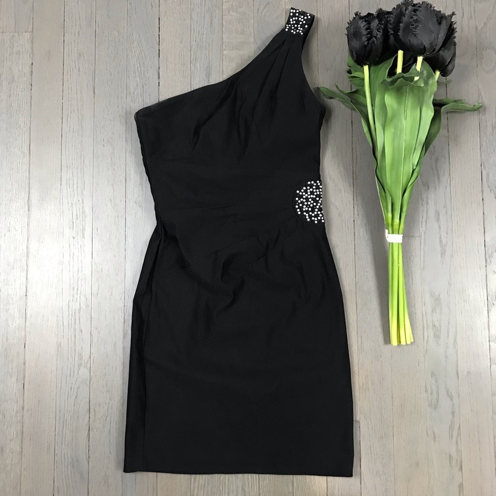 ruby rox Sparkle Bedazzle Little Black Party Dress
